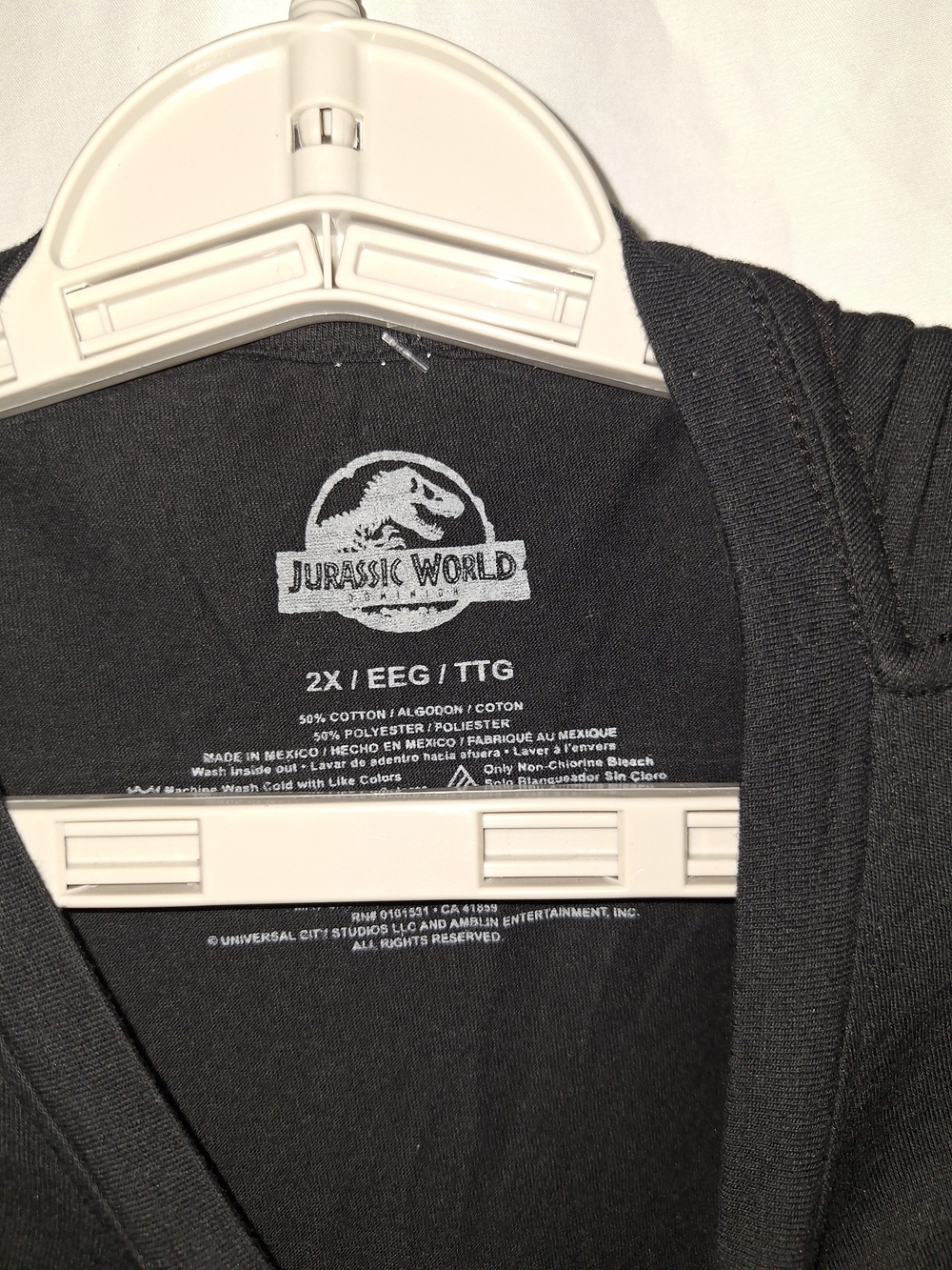 Jurassic Park Black Graphic Tee for Woman - Picture 3 of 5